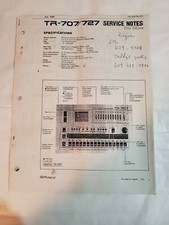 Roland TR-707 TR-727 Note di