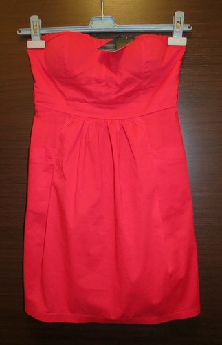 Abito rosso cotone coppe - cotone,