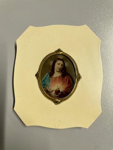 Antica miniatura immagine gesu - antica,