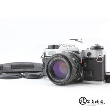 [N come nuovo] Canon AE-1 programma argento fotocamera pellicola 35 mm obiettivo NFD 50 mm f1,4 GIAPPONE