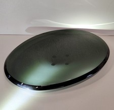 VASSOIO DESIGN Fontana Arte by Max Ingrand 1950 BOWL VETRO MOLATO VERDE 20x29 cm