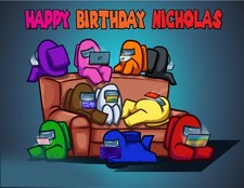 Among Us Fogli Frosting Cake