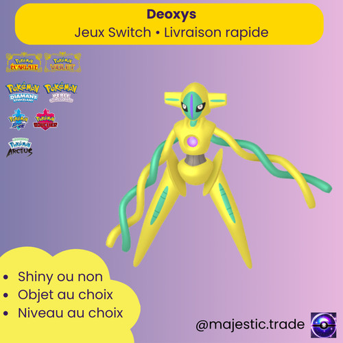 Deoxys shiny 6iv - fr, •