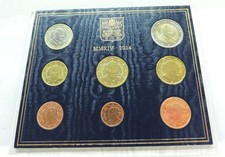 RARA SERIE DIVISIONALE DA 8 MONETE EURO VATICANO 2014 IN FOLDER FDC