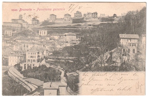 Brunate panorama generale - brunate,