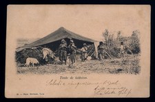 cartolina -post card TUNISIA tente de bedoins