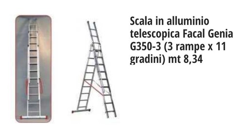 Scala telescopica alluminio - scala,