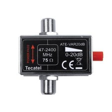 Atenuador Variable Conector F 20 dB Tecatel