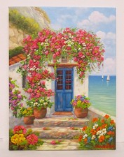 Paesaggio mediterraneo  olio
