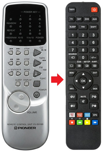 Telecomando adatto per - , pioneer