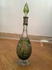 bottiglia cristallo primi 900 Saint Louis verde