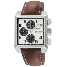 Orologio Cronografo Gevril Uomo 44703 Herald Square Svizzero Automatico ETA 7750