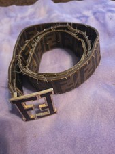 Fendi Zucca Pattern Men's Belt