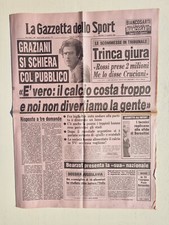 GAZZETTA DELLO SPORT 12 NOVEMBRE 1980 GRAZIANI - PAOLO ROSSI - INTER BERSELLINI