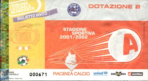 Biglietto stadio serie - biglietto, a