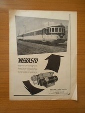 1957 WEBASTO RISCALDATORI AD ACQUA PER AUTOMOTRICE DIESEL OM ALN 773 FF.SS .