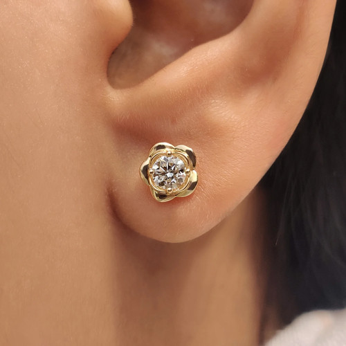 Orecchini oro kt con - 9,