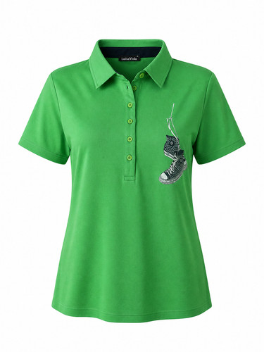 G249 polo donna luisa viola - polo, in