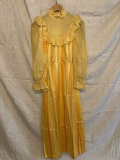 Abito prateria giallo vintage