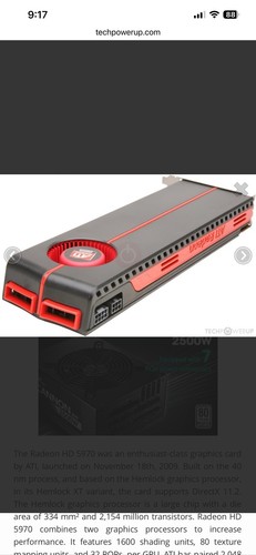 Ati radeon 5970 gb gddr5 - hd, 2