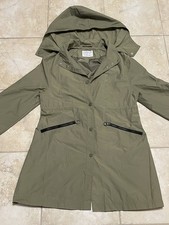 ZARA KIDS TAGLIA 13-14 RAGAZZA GIACCA LEGGERA IMPERMEABILE VERDE KAKI NUOVO CON ETICHETTE