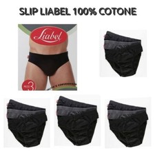 6 Pezzi slip uomo Liabel art. s459  in cotone mercerizzato 100% cotone offerta