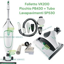 FOLLETTO VK200 VORWERK LAVAPAVIMENTI PICCHIO TUBO ACCESSORI SPAZZOLA GARANZIA