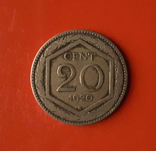 Centesimi 1920 esagono - 20,