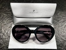 Occhiali da Sole Swarovski SK 360 01B Black 53/20/140 da Donna