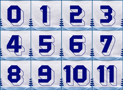 Numeri maglia calcio inizio - 3d,