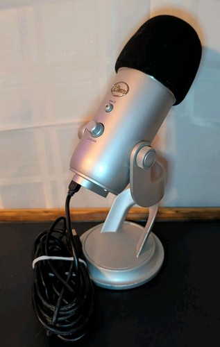 Blue yeti silver - silver, microfono