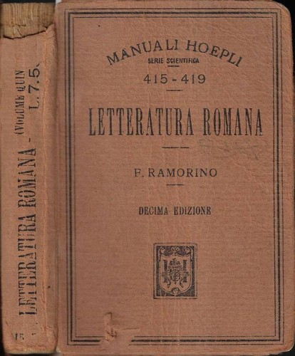 Letteratura romana f - letteratura, .