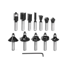 12 frese legno gambo 6 mm