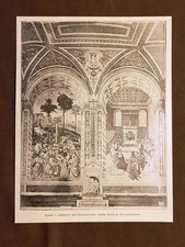 Siena nel 1896 Affresco del