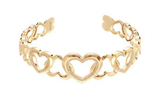 NEUF Bracelet manchette coeur STROILI Heart Cuff Herz Armband Braccialetto Cuore