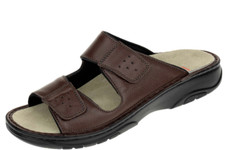 Sandali mulo Berkemann Tobias uomo UK 6 pelle marrone chiusura touch doppio cinturino