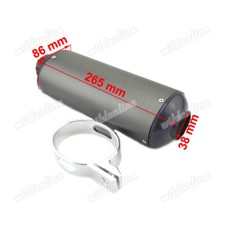 Marmitta scarico 38mm 125cc