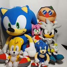 Lotto di 6 peluche Sonic The