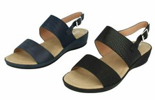 Donna Spot On Zeppa Tacco Basso Sandali Estivi F0R0287