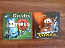 Due Calamite Magneti Disney Pixar Cars Cricchetto E Guido Vintage Rare 8 X 8 Cm