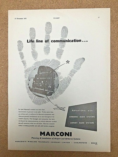 1955 aircraft advert marconi - 1955,