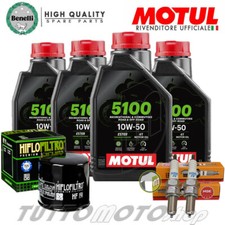Tagliando BENELLI TRK 502 502 X 2017-2023 / Kit Olio Motul 5100 + Filtro Candele