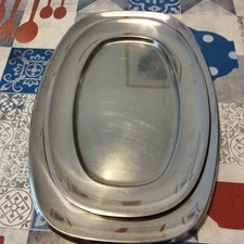 2 Vassoi acciaio