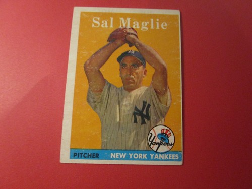 1958 topps card sal - topps, maglie