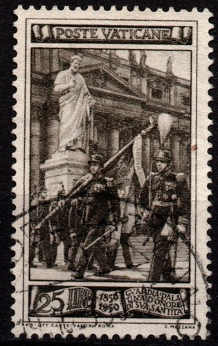 Vaticano 1950 usato 25 - vaticano,