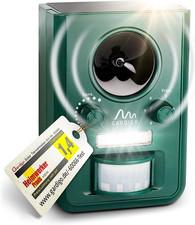 ® Repellente Animali Ultrasuoni Energia Solare | Repellente Gatti, Scacciacani, 