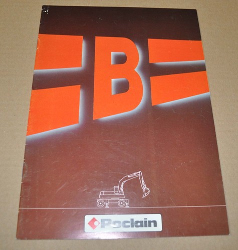 Brochure poclain gamme range - brochure,