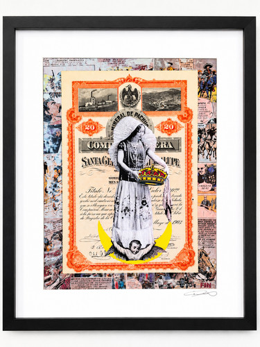 Tehuana messicana collage pop
