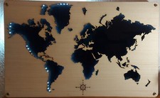 Mappamondo luminoso,con luce