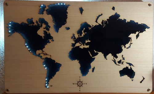 Mappamondo luminoso con luce - luminoso,con,